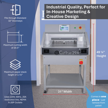 Cut True 29A electric paper cutter